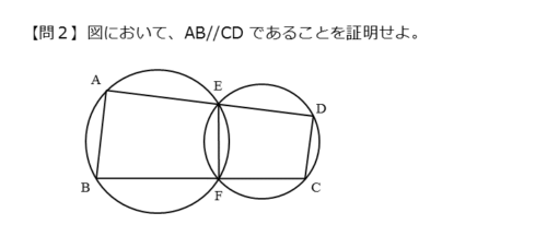 円に内接する四角形を扱った問題問2