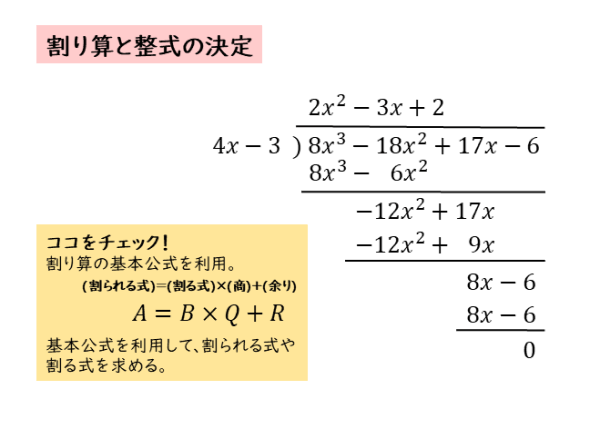 式と証明 割り算と整式の決定について 日々是鍛錬 ひびこれたんれん