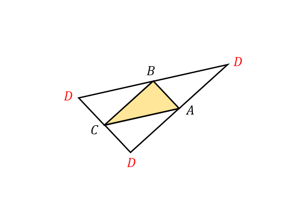 平行四辺形の頂点を考える図